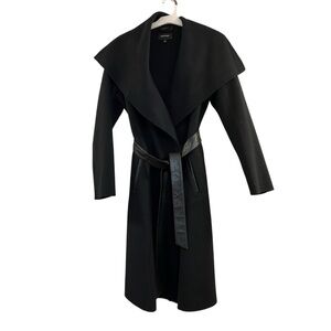 Mackage wool wrap Belted Coat Lightweight Black